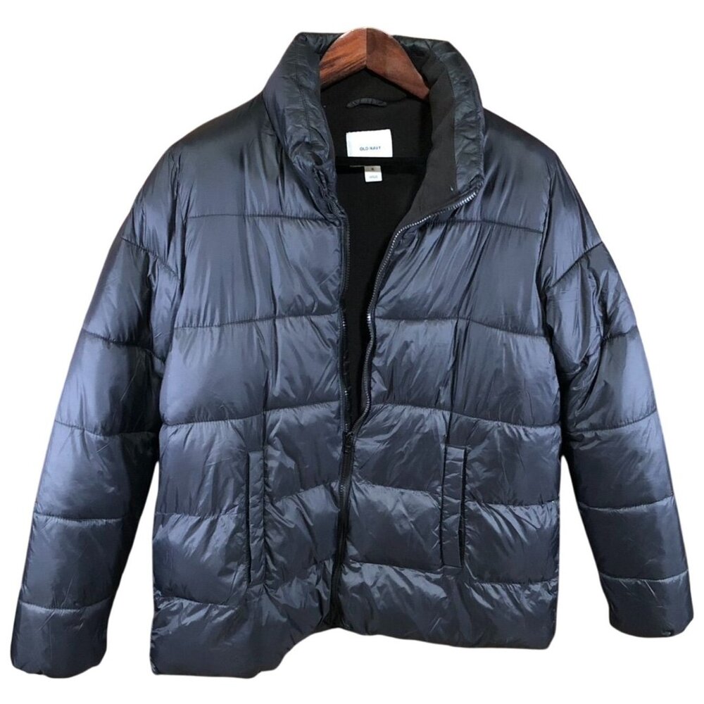Old Navy Black Puffer Jacket XL Men's Winter Coat